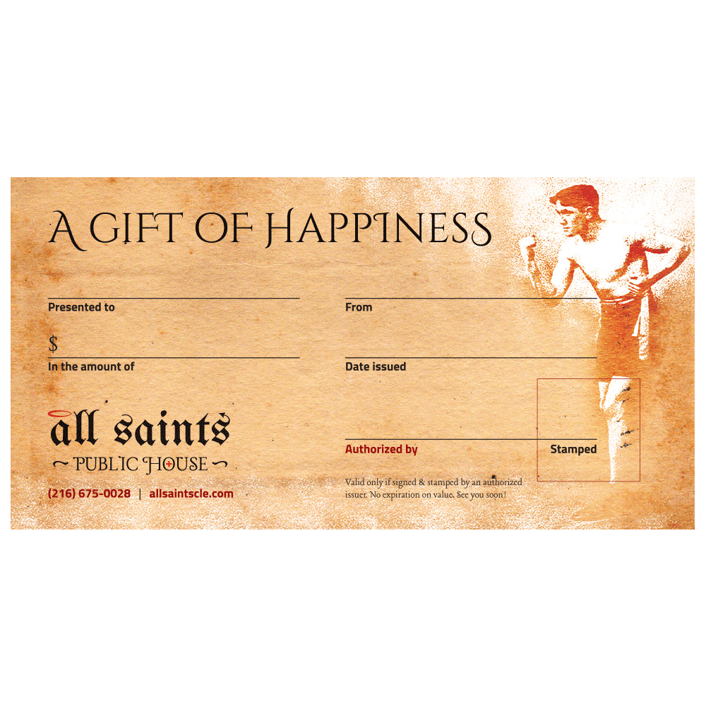 All Saints Public House Gift Cards